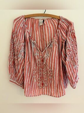 Akemi + Kin Embroidered Blouse